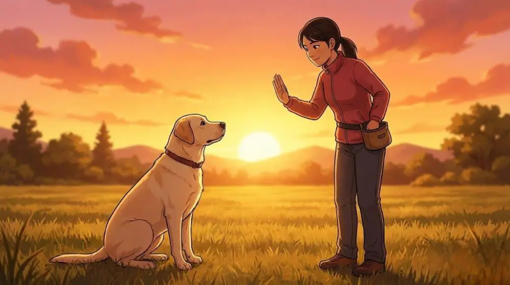 犬が他人を見つめてくる時の正しい対処と訓練法