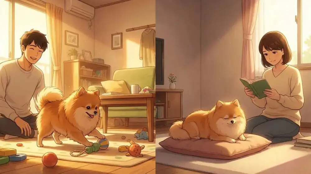 ポメラニアンが落ち着く年齢に関わる性別と環境