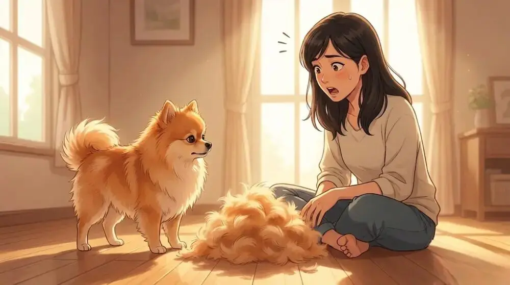 ポメラニアンが換毛期にスカスカになる原因