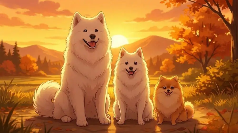 サモエドとスピッツとポメラニアンの違い！見分け方と性格を徹底比較