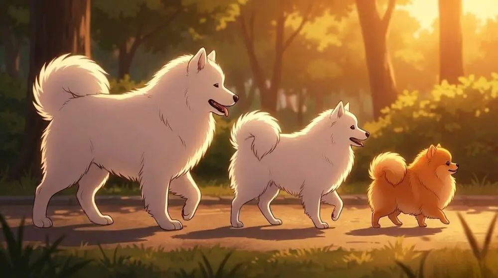 サモエド・スピッツ・ポメラニアンの違いと見分け方